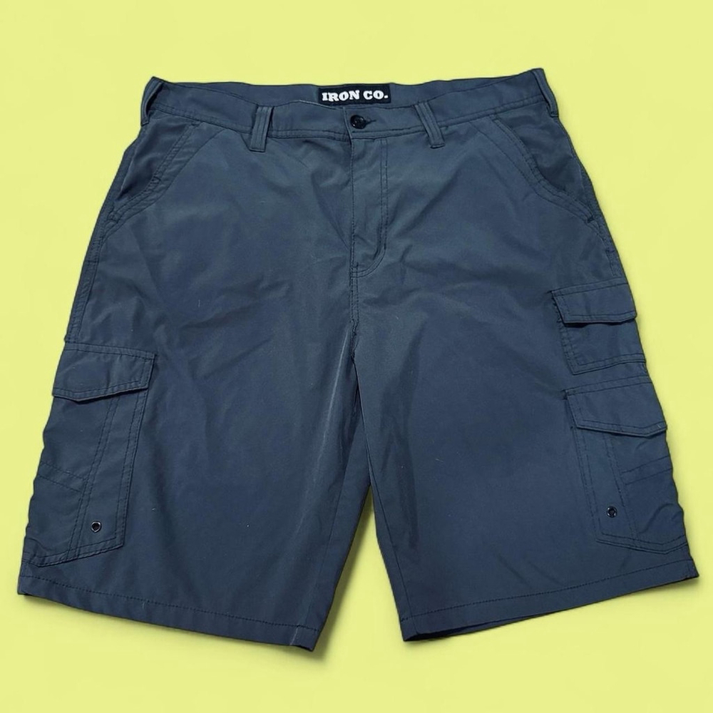 Iron Co. Gray Cargo Lightweight Utility Long Shorts 36 FREE SHIP